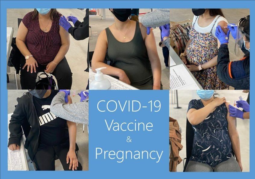 Pregnant people getting their COVID-19 vaccine