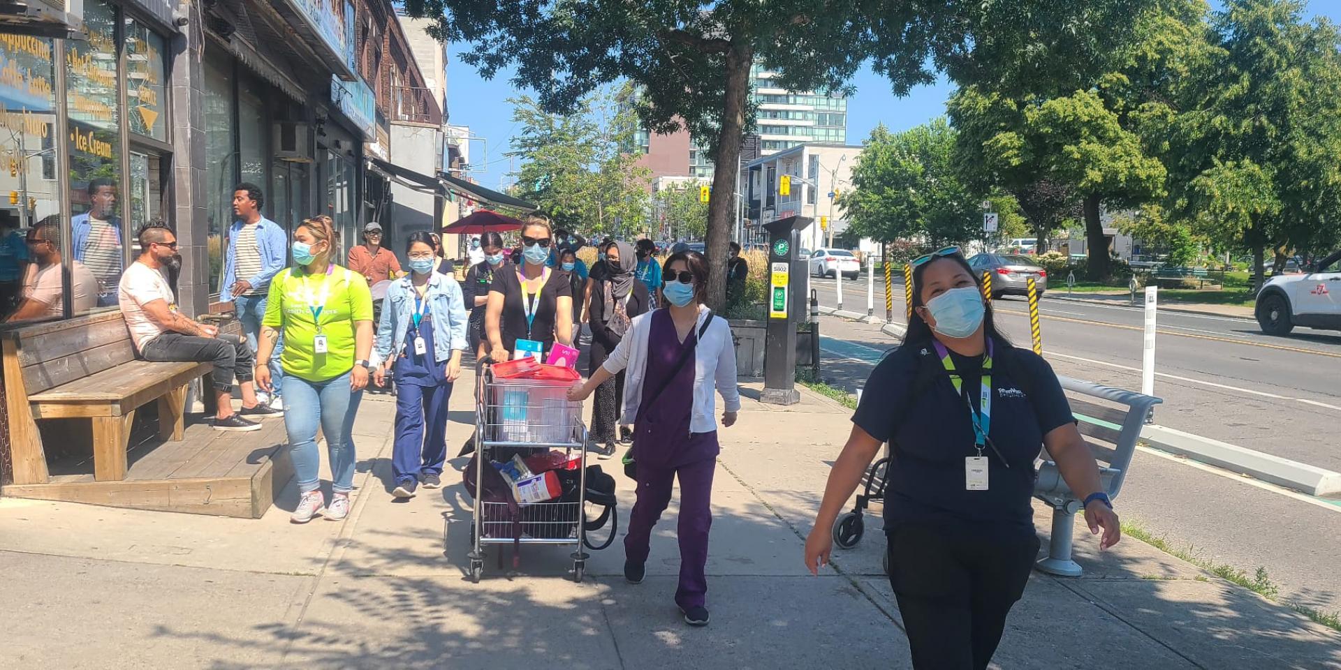 Featured image for “East Toronto Health Partners evolving mobile vaccination strategy to include COVID-19 Outreach Centres, workplace and door-to-door vaccinations, street team and bus to help further break down barriers to vaccines”