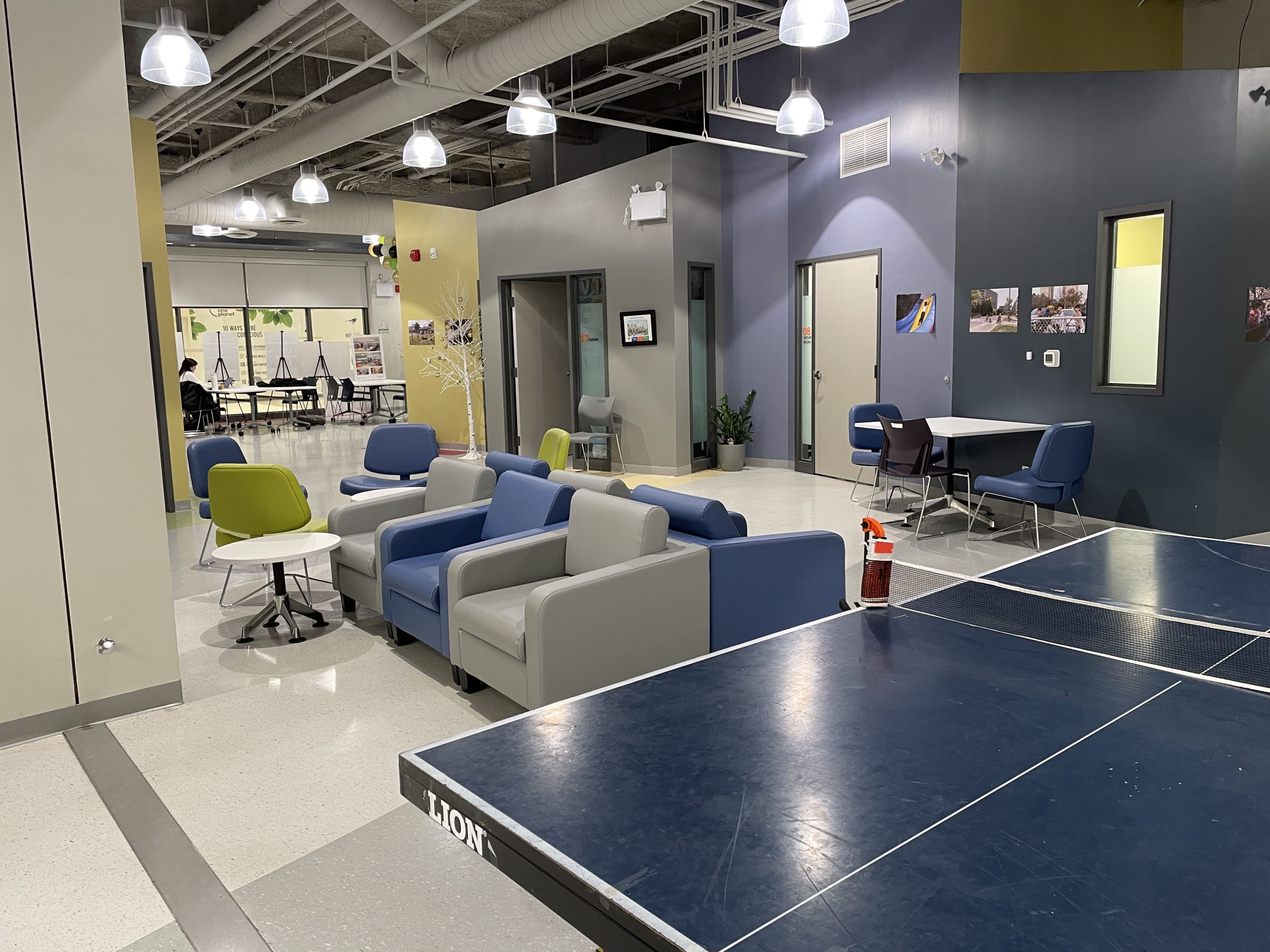 The lounge at the Thorncliffe Park Youth Wellness Hub